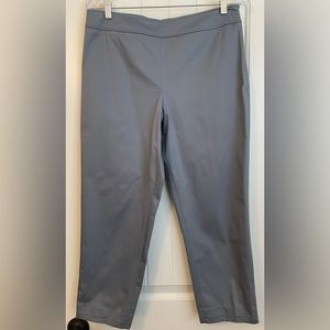 Pendelton “Trudy” stretch sateen capri pants in blue, women’s.